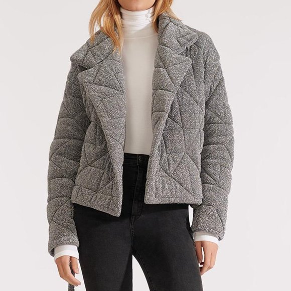 Veronica Beard Jackets & Blazers - Veronica Beard Marshal Metallic Quilted Puffer Coat Small